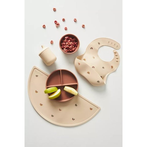 Mushie Rainbow Feeding Set